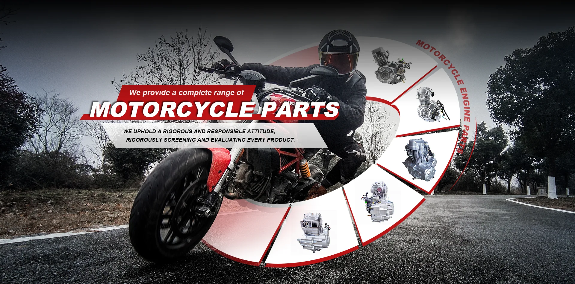 Vysoce kvalitní části motocyklového motoru