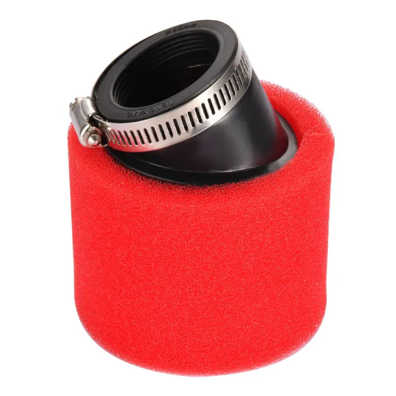 45mm šikmý pěnový vzduchový filtr červený pro motocyklové ATV Dirt Bike